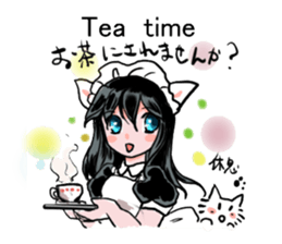 cat and Housemaid sticker #9134934