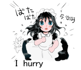 cat and Housemaid sticker #9134935