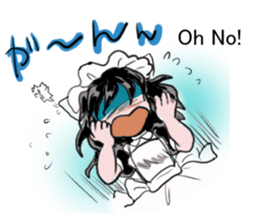 cat and Housemaid sticker #9134937