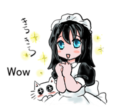 cat and Housemaid sticker #9134938