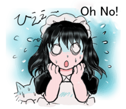 cat and Housemaid sticker #9134942