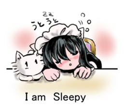 cat and Housemaid sticker #9134943