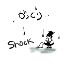 cat and Housemaid sticker #9134949