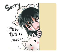 cat and Housemaid sticker #9134952