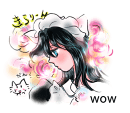 cat and Housemaid sticker #9134955