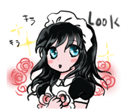 cat and Housemaid sticker #9134956