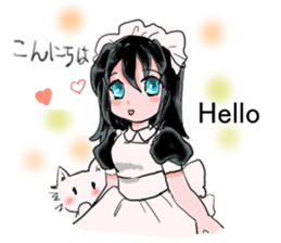 cat and Housemaid sticker #9134961