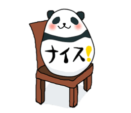 Panda of egg sticker #9135174