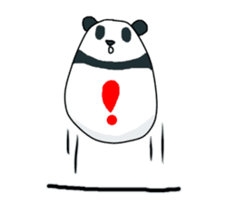 Panda of egg sticker #9135176