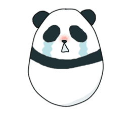 Panda of egg sticker #9135191