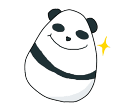Panda of egg sticker #9135193