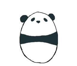 Panda of egg sticker #9135197
