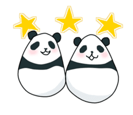 Panda of egg sticker #9135207