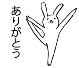 yoga rabbit sticker #9135528