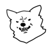Facial expression of the dog sticker #9135658