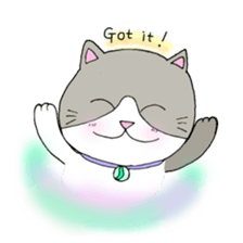 Happiness cats sticker #9136576