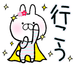 Frequently used words rabbit 8.New Year sticker #9136753