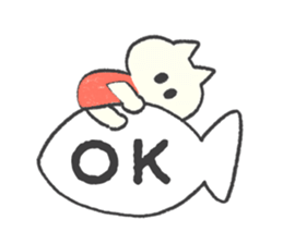 The kitten wearing a dress sticker #9136771