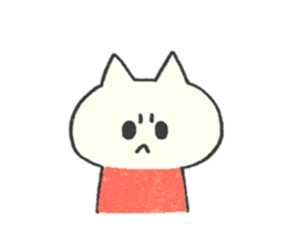 The kitten wearing a dress sticker #9136786