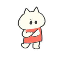 The kitten wearing a dress sticker #9136792