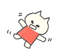 The kitten wearing a dress sticker #9136796