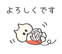 The kitten wearing a dress sticker #9136804