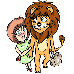 Girl and the Lion