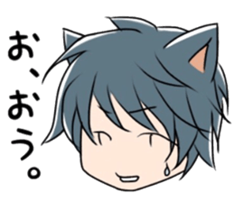 The girl and the boy. sticker #9137779