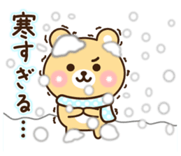 kind message bear (winter) sticker #9138066