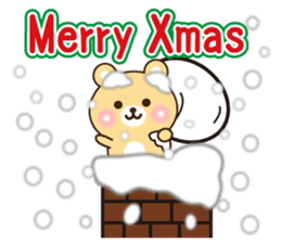 kind message bear (winter) sticker #9138077