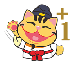 Seven Lucky cats sticker #9138393