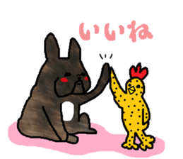 Dairy French Bulldog stickers sticker #9139182