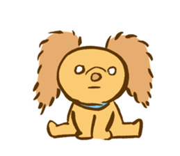 Cinnamon fluffy dog sticker #9139290
