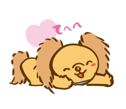 Cinnamon fluffy dog sticker #9139299