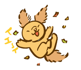 Cinnamon fluffy dog sticker #9139310