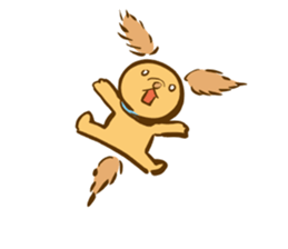 Cinnamon fluffy dog sticker #9139315