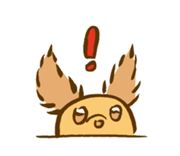 Cinnamon fluffy dog sticker #9139320