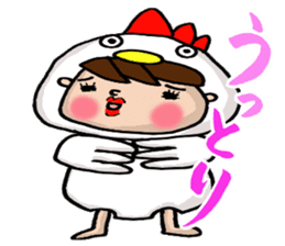 New Year Sticker of Odango U-ko sticker #9139605