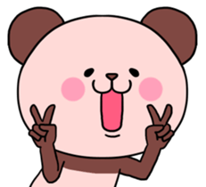 Pink Panda! sticker #9139854