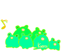 Song of the frog sticker #9139993