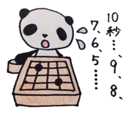 the game of go and animals sticker #9140514