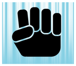 Let's talk by hand sticker #9140729