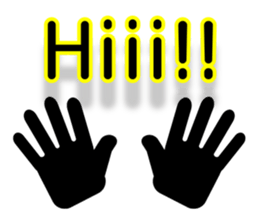 Let's talk by hand sticker #9140737