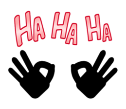 Let's talk by hand sticker #9140748