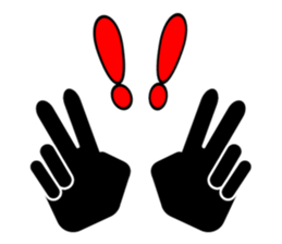 Let's talk by hand sticker #9140749