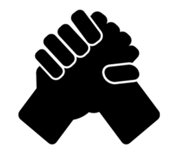 Let's talk by hand sticker #9140753