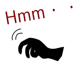 Let's talk by hand sticker #9140764