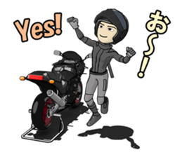 Ninja man rider sticker #9141110