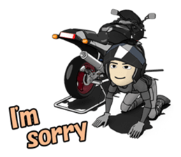 Ninja man rider sticker #9141125