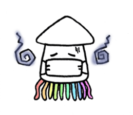 feelings of squid in everyday life sticker #9141894